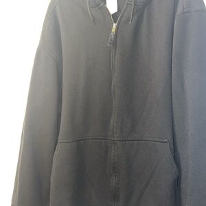 Men's Black Zip-Up Sweater
